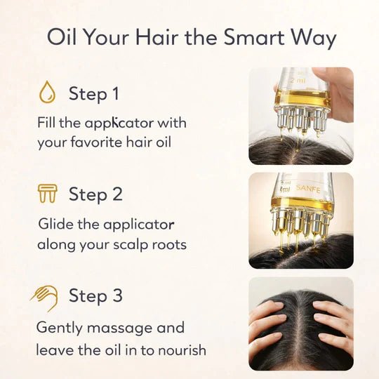 Hair Oil Applicator Scalp Massager - vibesandgifts