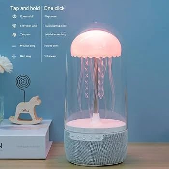Jellyfish Lamp with Bluetooth Speaker - vibesandgifts