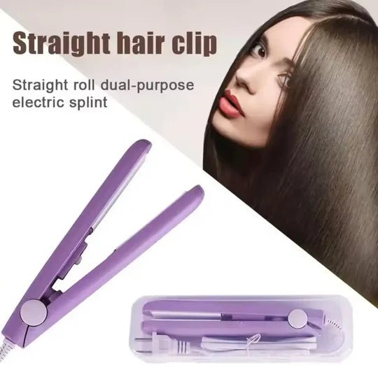 2 - in - 1 Mini Hair Straightener & Curler - vibesandgifts