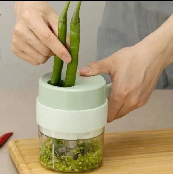 💥 4 In 1 Handheld Electric Vegetable Cutter Blender 💥 - vibesandgifts