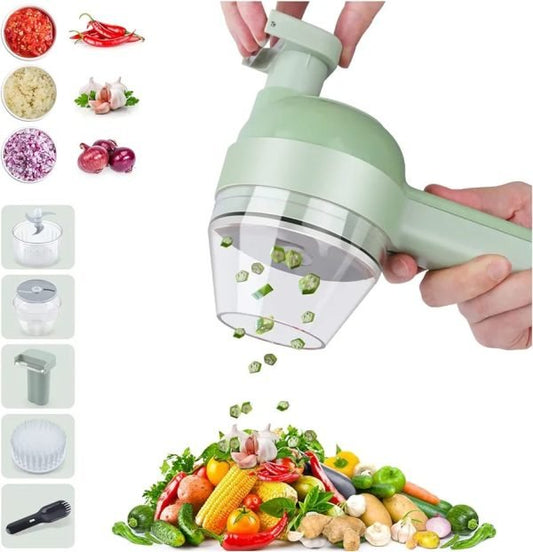 💥 4 In 1 Handheld Electric Vegetable Cutter Blender 💥 - vibesandgifts
