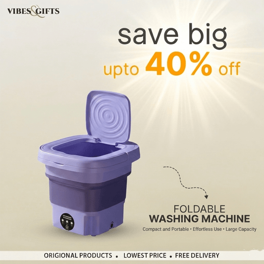 Foldable Portable Mini Washing Machine - vibesandgifts