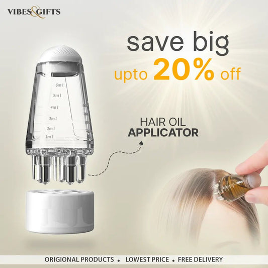 Hair Oil Applicator Comb Bottle – Scalp Massage Oil Dispenser for Easy Hair Oiling - vibesandgifts