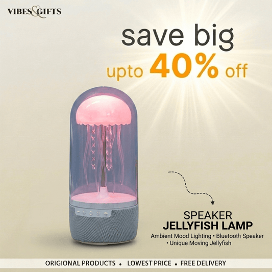 Jellyfish Lamp with Bluetooth Speaker - vibesandgifts