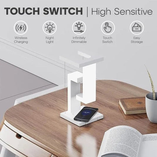 LED Desk Lamp with Wireless Charger - vibesandgifts