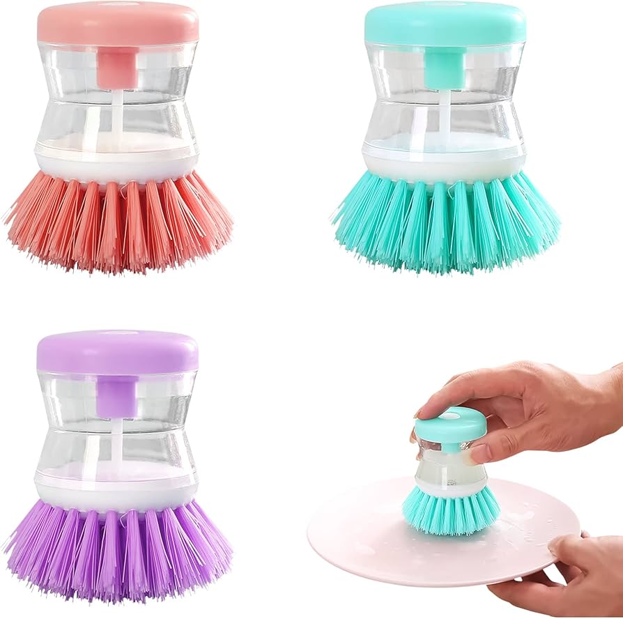 Liquid Dispenser Dish Brush - vibesandgifts