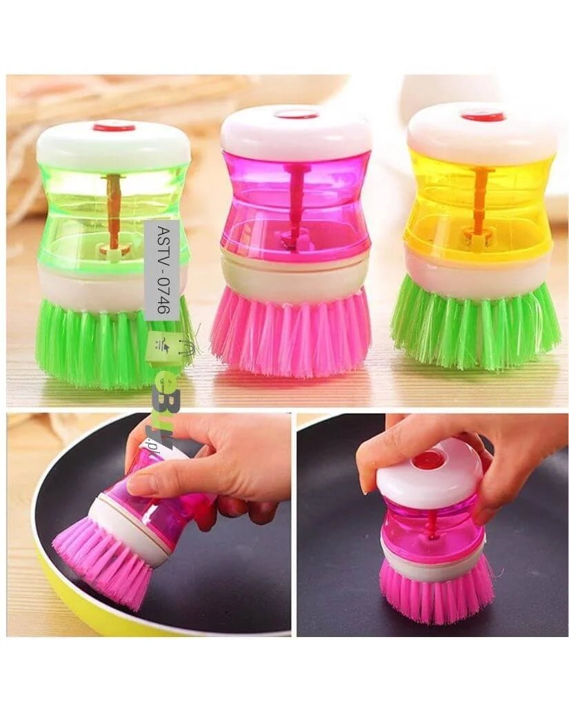 Liquid Dispenser Dish Brush - vibesandgifts
