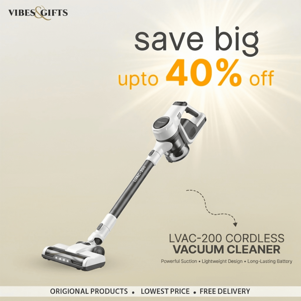 LVAC - 200 Cordless Vacuum Cleaner - vibesandgifts