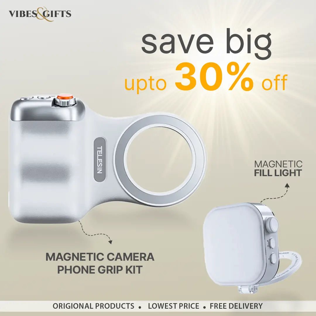 Magnetic Camera Phone Grip Kit - vibesandgifts