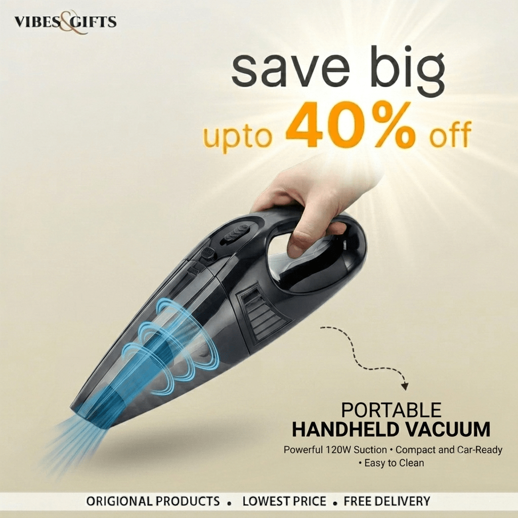 Portable Handheld Vacuum Cleaner - vibesandgifts