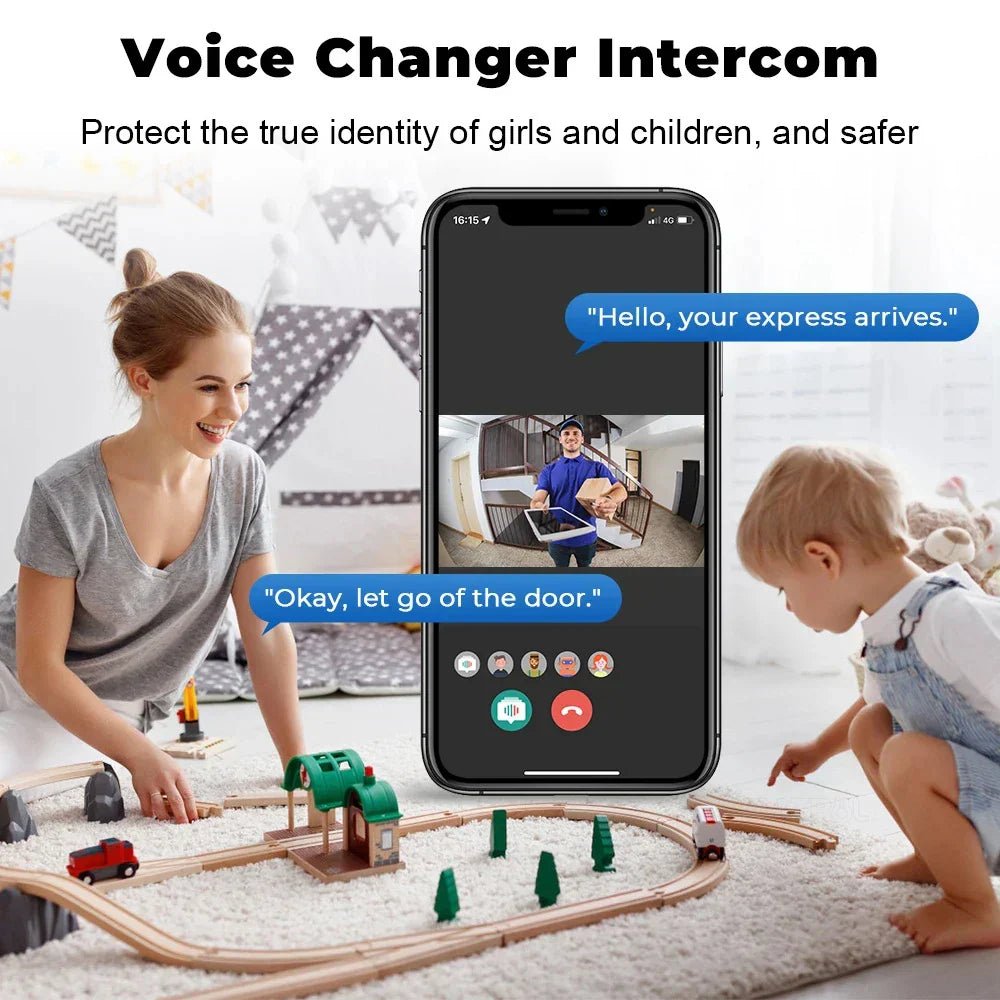 Wifi Door Bell with Camera and Two Way Audio Supported - vibesandgifts